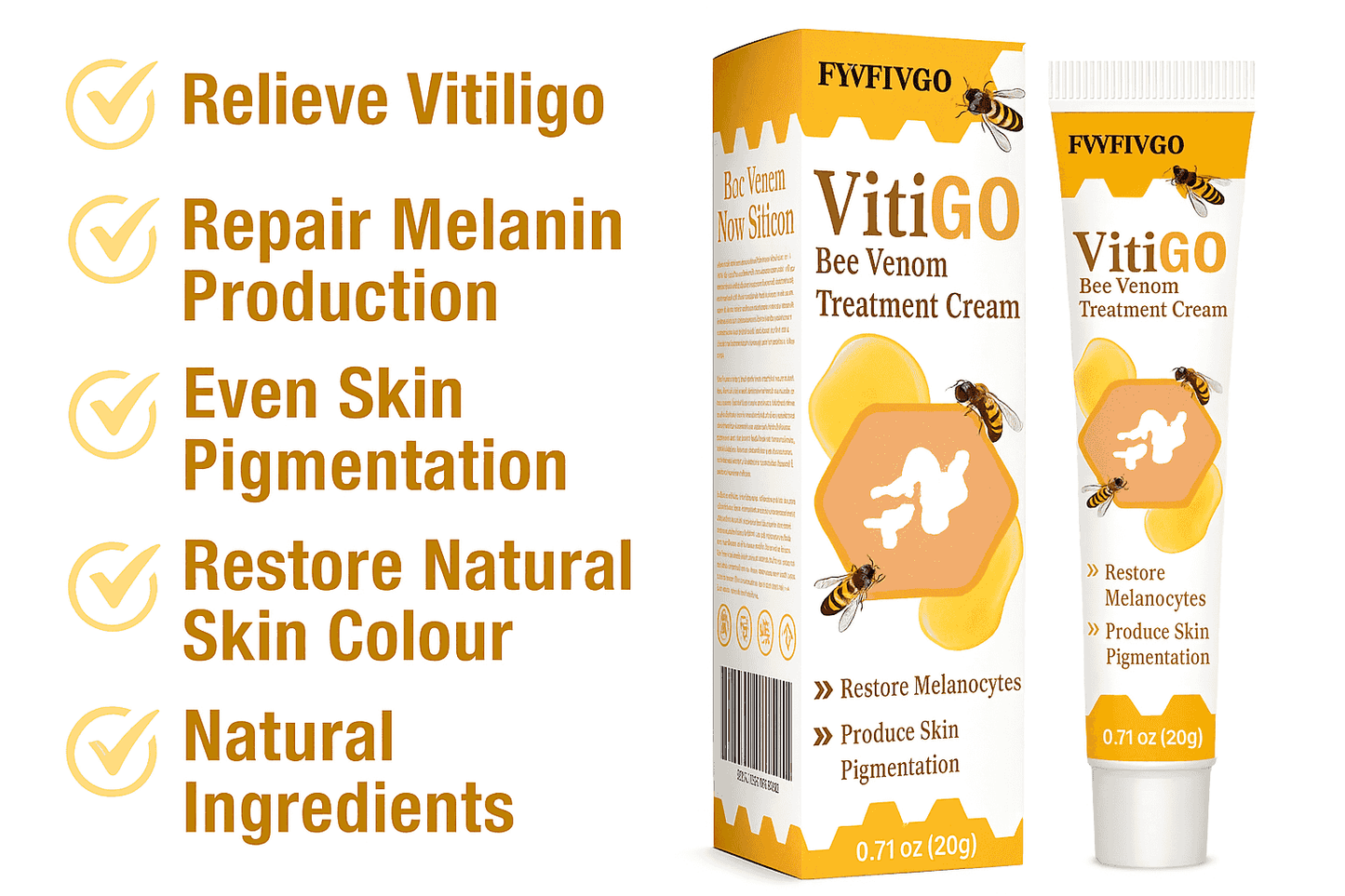 New Revitalizing Bee Venom Cream Natural Skin Restoration. Buy 1 - Get 2 Free. Pay only ₹599 (Save ₹900)